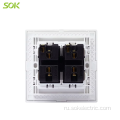 2Gang2Way Light Switch 16A 250V CE электрический выключатель